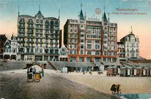 AK / Ansichtskarte Blankenberghe Les Hotels Continental et Excelsior Blankenberghe