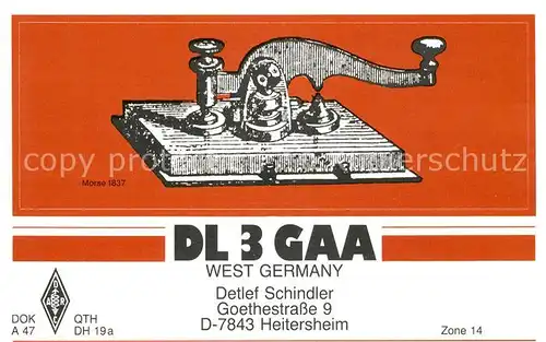 AK / Ansichtskarte Heitersheim Morsetaste Heitersheim