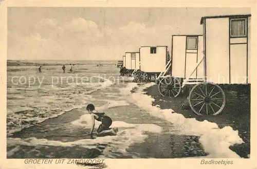 AK / Ansichtskarte Zandvoort Badkoetsjes Zandvoort