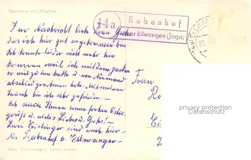 AK / Ansichtskarte Unterseen mit Kirche und Jungfrau Unterseen