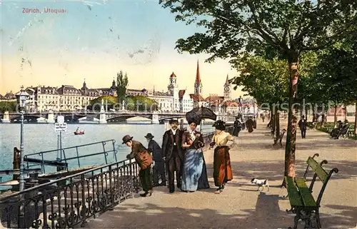 AK / Ansichtskarte Zuerich_ZH Utoquai Zuerich_ZH