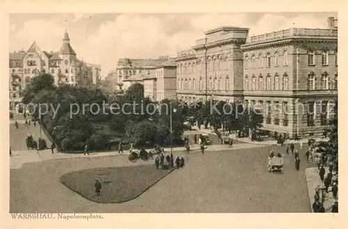 AK / Ansichtskarte Warschau_Masowien Napoleonsplatz Warschau Masowien