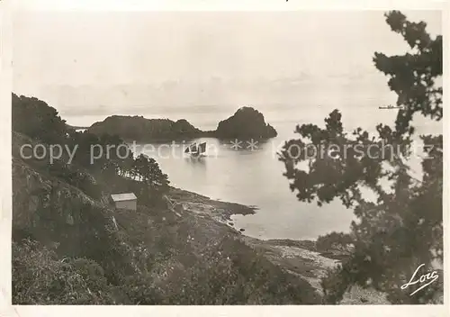 AK / Ansichtskarte Cancale Le Rocher de Cancale vu du chemin de ronde Cancale