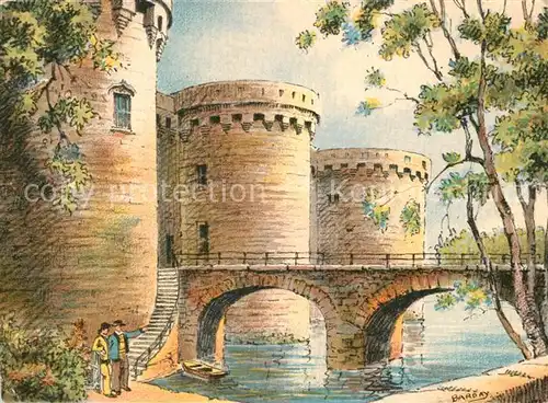 AK / Ansichtskarte Nantes_Loire_Atlantique Entree du Chateau Nantes_Loire_Atlantique