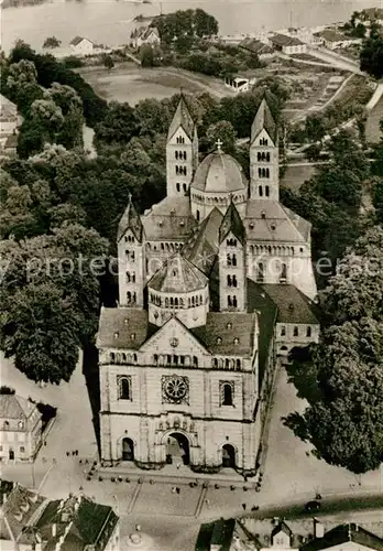 AK / Ansichtskarte Speyer_Rhein Dom Fliegeraufnahme Speyer Rhein