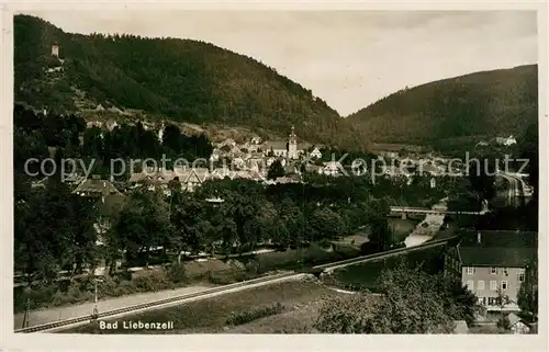 AK / Ansichtskarte Bad_Liebenzell Panorama Kurort im Schwarzwald Eisenbahn Bad_Liebenzell