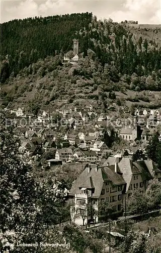 AK / Ansichtskarte Bad_Liebenzell Teilansicht mit Burg Kurhaus Kurort im Schwarzwald Bad_Liebenzell