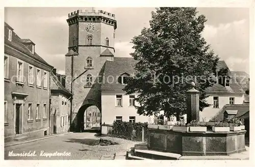 AK / Ansichtskarte Wunsiedel Koppetentor Brunnen Wunsiedel