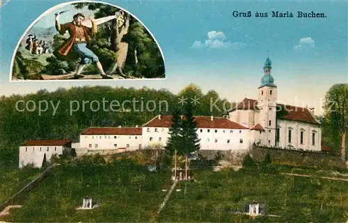 AK / Ansichtskarte Maria_Buchen Wallfahrtskirche Ausschnitt von Gemaelde Maria Buchen