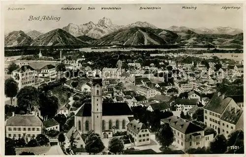 AK / Ansichtskarte Bad_Aibling Gesamtansicht mit Alpenpanorama Bad_Aibling