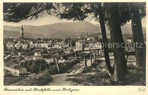 AK / Ansichtskarte Traunstein_Oberbayern Panorama mit Hochfelln und Hochgern Chiemgauer Alpen Traunstein_Oberbayern