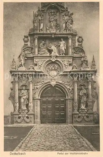 AK / Ansichtskarte Dettelbach Portal der Wallfahrtskirche Dettelbach