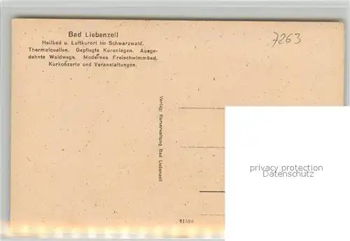 AK / Ansichtskarte Bad_Liebenzell Ortsansicht mit Kirche Kurort im Schwarzwald Bad_Liebenzell