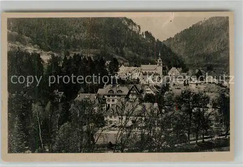 AK / Ansichtskarte Bad_Liebenzell Ortsansicht mit Kirche Kurort im Schwarzwald Bad_Liebenzell