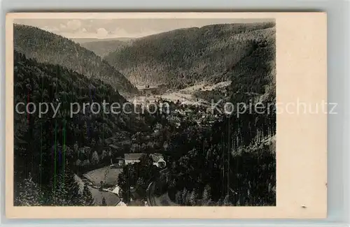 AK / Ansichtskarte Bad_Liebenzell Panorama Blick ins Tal Kurort im Schwarzwald Bad_Liebenzell