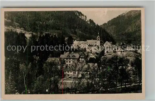 AK / Ansichtskarte Bad_Liebenzell Ortsansicht mit Kirche Kurort im Schwarzwald Bad_Liebenzell