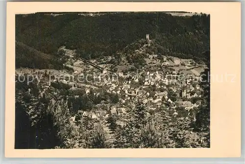 AK / Ansichtskarte Bad_Liebenzell Blick ins Tal Kurort im Schwarzwald Bad_Liebenzell
