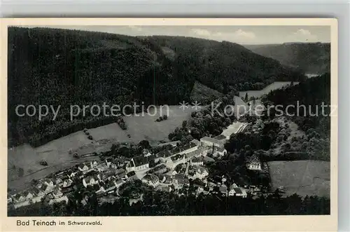 AK / Ansichtskarte Bad_Teinach Zavelstein Panorama Kurort im Schwarzwald Fliegeraufnahme Bad_Teinach Zavelstein