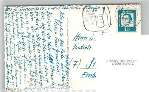 AK / Ansichtskarte Endorf_Chiemgau Gesamtansicht mit Alpenpanorama Moorbad Langbuergener See Edelweiss Einzian Endorf Chiemgau