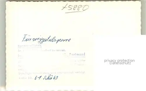 AK / Ansichtskarte Fuerwiggetalsperre Stausee Fuerwiggetalsperre