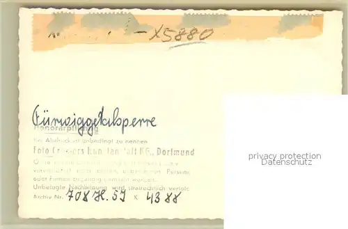 AK / Ansichtskarte Fuerwiggetalsperre Gasthaus zur Talsperre Fuerwiggetalsperre