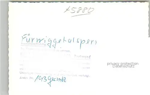 AK / Ansichtskarte Fuerwiggetalsperre Stausee Fuerwiggetalsperre