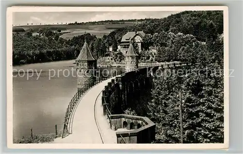 AK / Ansichtskarte Versetalsperre Staumauer Versetalsperre