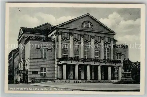 AK / Ansichtskarte Weimar_Thueringen Deutsches Nationaltheater Weimar Thueringen