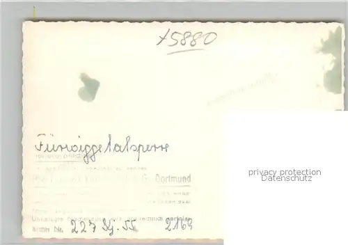 AK / Ansichtskarte Fuerwiggetalsperre Staumauer Fuerwiggetalsperre