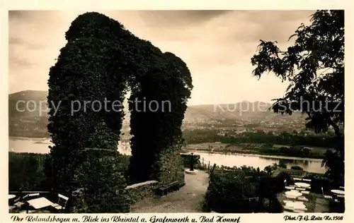 AK / Ansichtskarte Foto_Zeitz_F.G._Nr. 1508 Rolandsbogen Rheintal Grafenwerth Bad Honnef  Foto_Zeitz_F.G._Nr.
