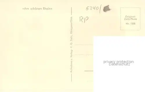 AK / Ansichtskarte Foto_Zeitz_F.G._Nr. 1508 Rolandsbogen Rheintal Grafenwerth Bad Honnef  Foto_Zeitz_F.G._Nr.