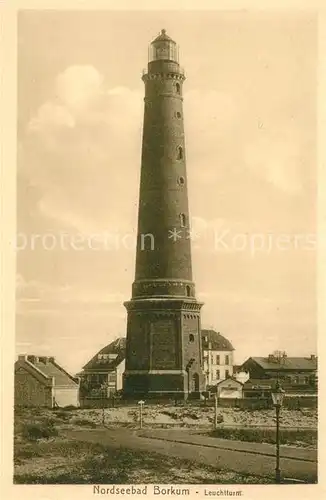 AK / Ansichtskarte Leuchtturm_Lighthouse Borkum Leuchtturm Lighthouse