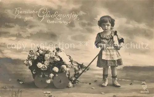 AK / Ansichtskarte Foto_HB_Nr. 8679 5 Geburtstag Kind Blumen  Foto_HB_Nr.