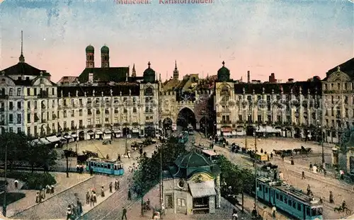 AK / Ansichtskarte Strassenbahn Muenchen Strassenbahn