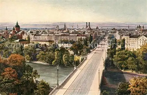 AK / Ansichtskarte Verlag_Wiedemann_WIRO_Nr. 2159 D Muenchen Blick vom Maximilianeum Verlag_Wiedemann_WIRO_Nr.
