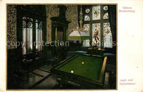 AK / Ansichtskarte Billard Schloss Drachenburg Jagd  und Spielzimmer Billard