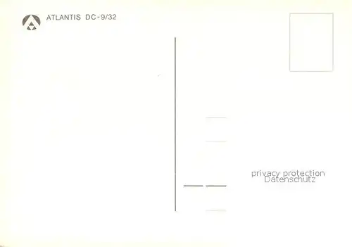 AK / Ansichtskarte Flugzeuge_Zivil Atlantis DC 9 32 Flugzeuge Zivil