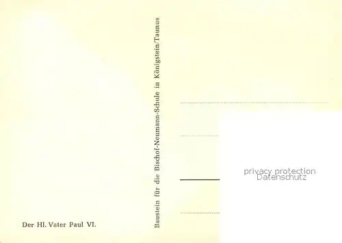 AK / Ansichtskarte Papst Paul VI. Papst