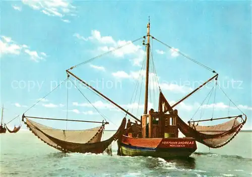 AK / Ansichtskarte Fischerei Krabbenfischer Norderney Fischerei