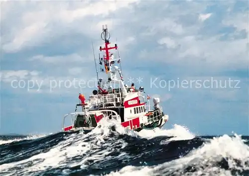 AK / Ansichtskarte Motorboote Seenotkreuzer Fritz Behrens Tochterboot  Motorboote