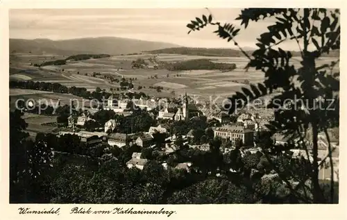 AK / Ansichtskarte Wunsiedel Panorama vom Katharinenberg Wunsiedel