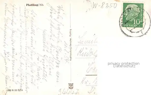 AK / Ansichtskarte Plattling_Isar_Bayern Kirche Plattling_Isar_Bayern