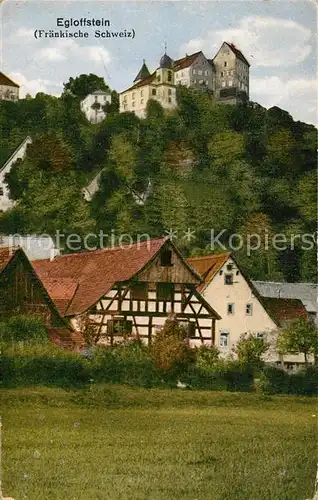 AK / Ansichtskarte Egloffstein Burg Fachwerk Egloffstein