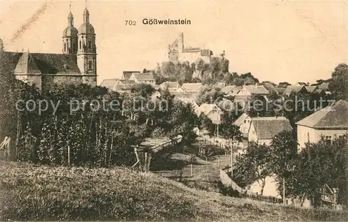 AK / Ansichtskarte Goessweinstein Kirche Burg Goessweinstein