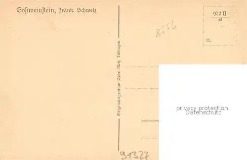 AK / Ansichtskarte Goessweinstein Wallfartskirche Goessweinstein