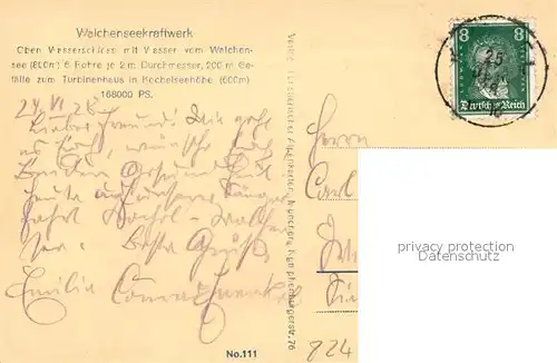 AK / Ansichtskarte Walchensee Kraftwerk Turbinenhaus Walchensee