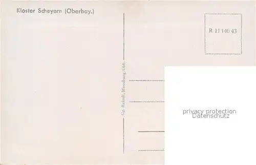 AK / Ansichtskarte Scheyern Teilansicht mit Kloster Scheyern