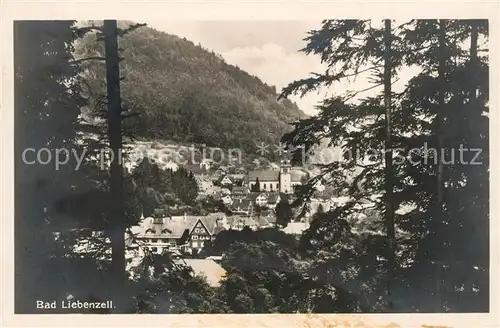 AK / Ansichtskarte Bad_Liebenzell Ansicht vom Waldrand aus Kurort im Schwarzwald Bad_Liebenzell