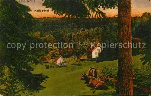 AK / Ansichtskarte Bad_Liebenzell Kaffeehof Kuehe Kurort im Schwarzwald Bad_Liebenzell