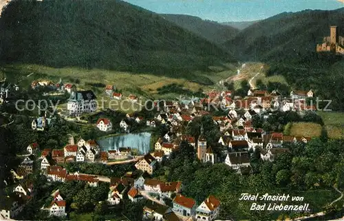 AK / Ansichtskarte Bad_Liebenzell Totalansicht mit Burg Kurort im Schwarzwald Bad_Liebenzell